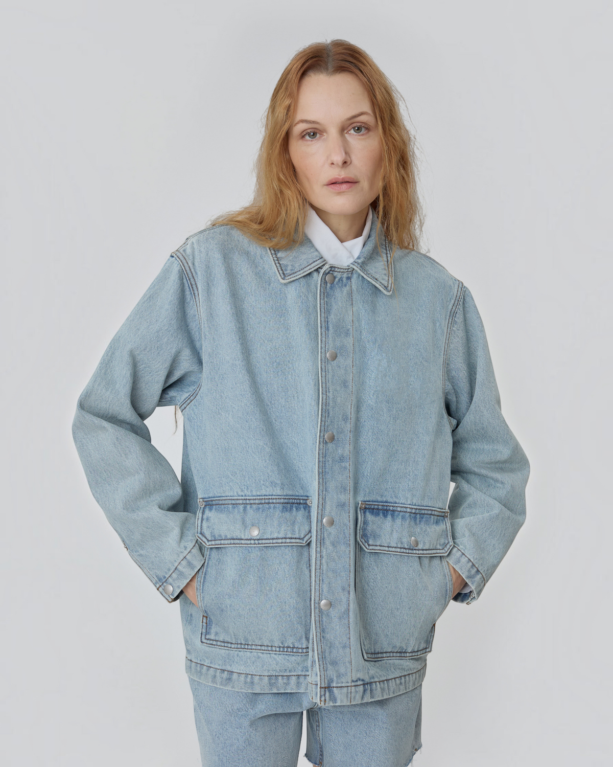 Barn Jacket in Vintage Blue