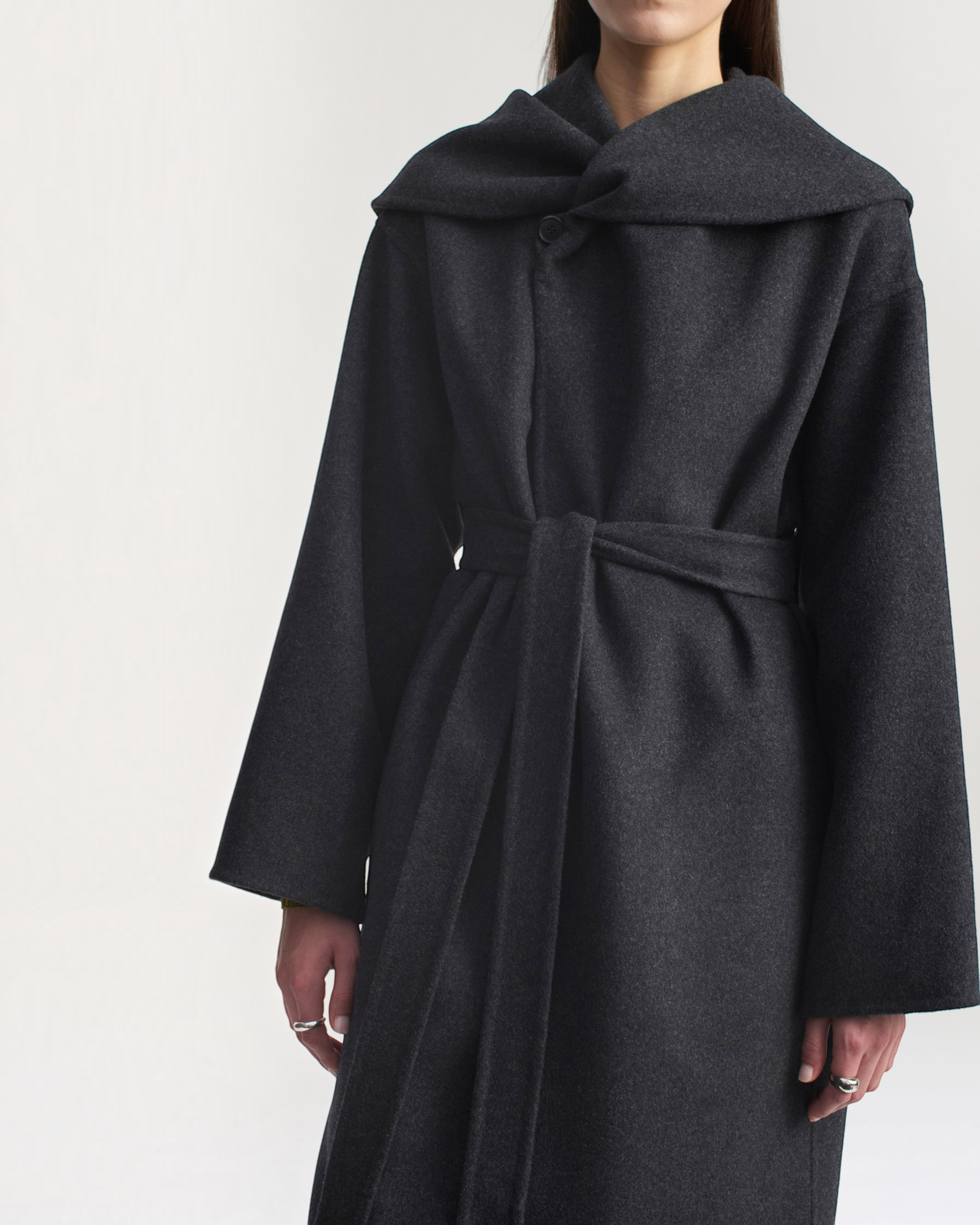Dorothy Robe Coat in Virgin Wool