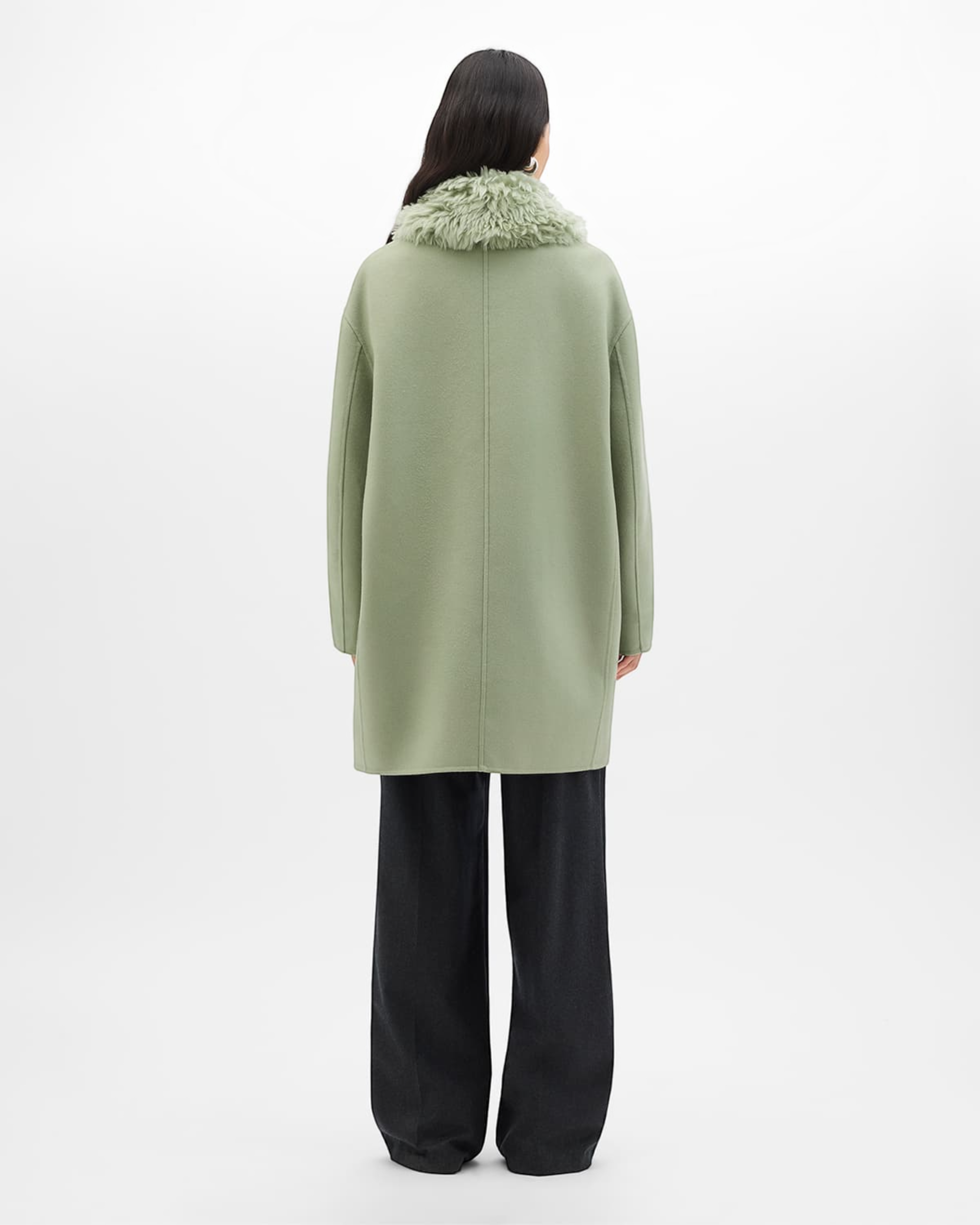 Fur Collar Balmacaan