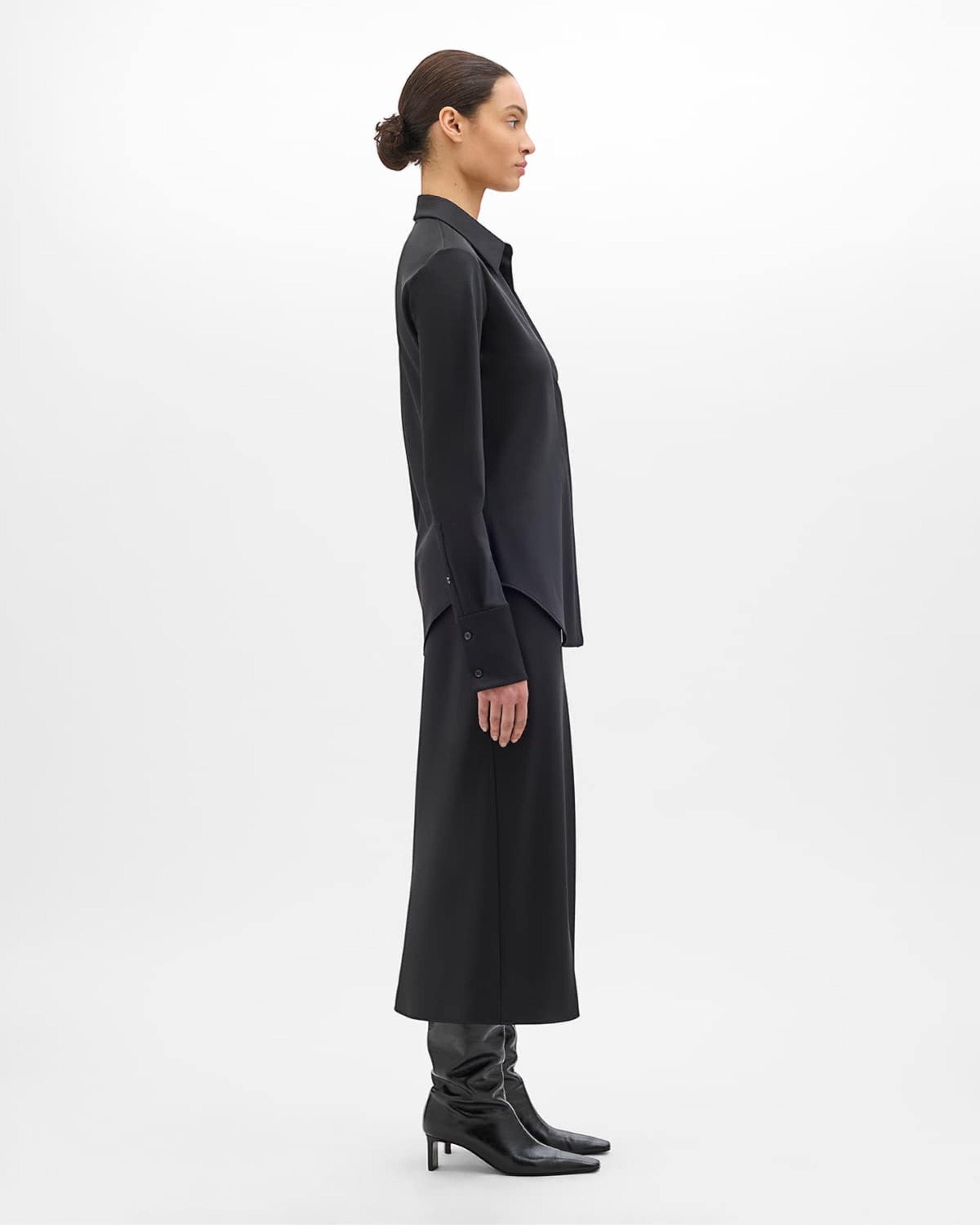 Wool Bias Shirt