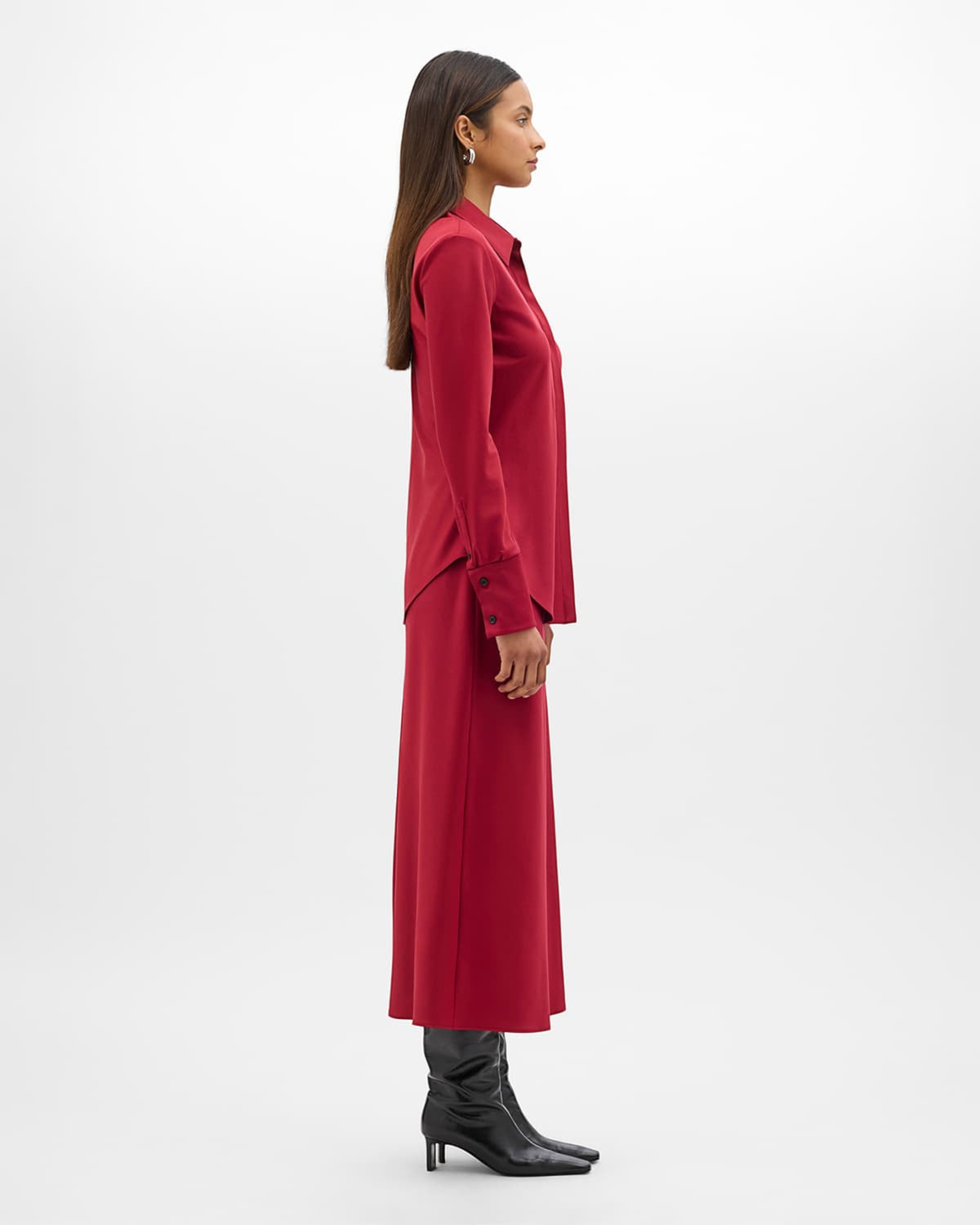 Wool Bias Shirt