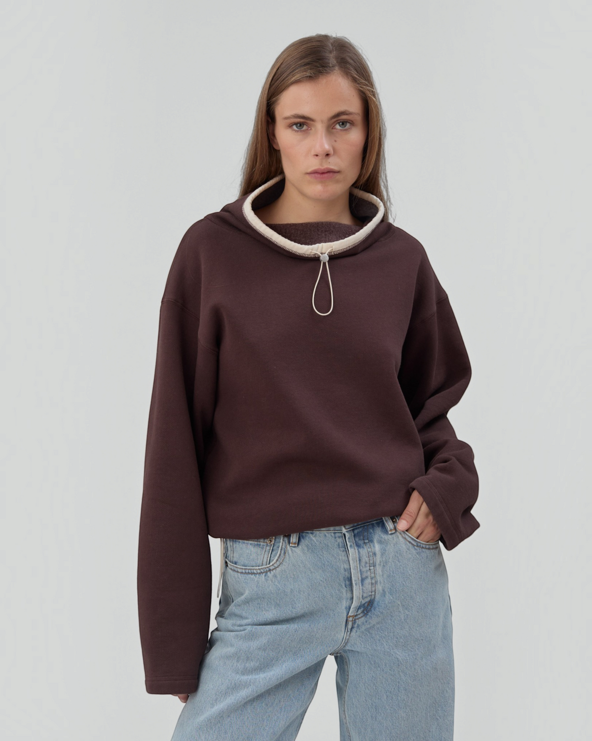 Rec Pullover in Chocolate Brown
