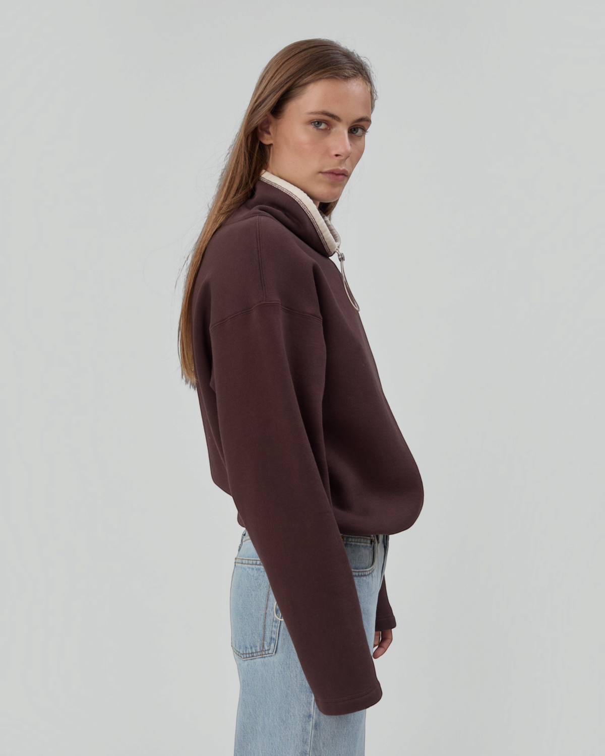 Rec Pullover in Chocolate Brown