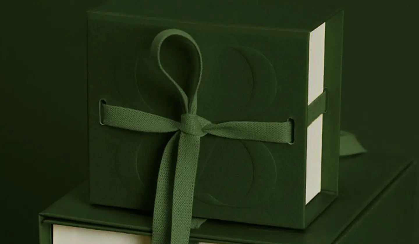 gift box wrapped with a ribbon