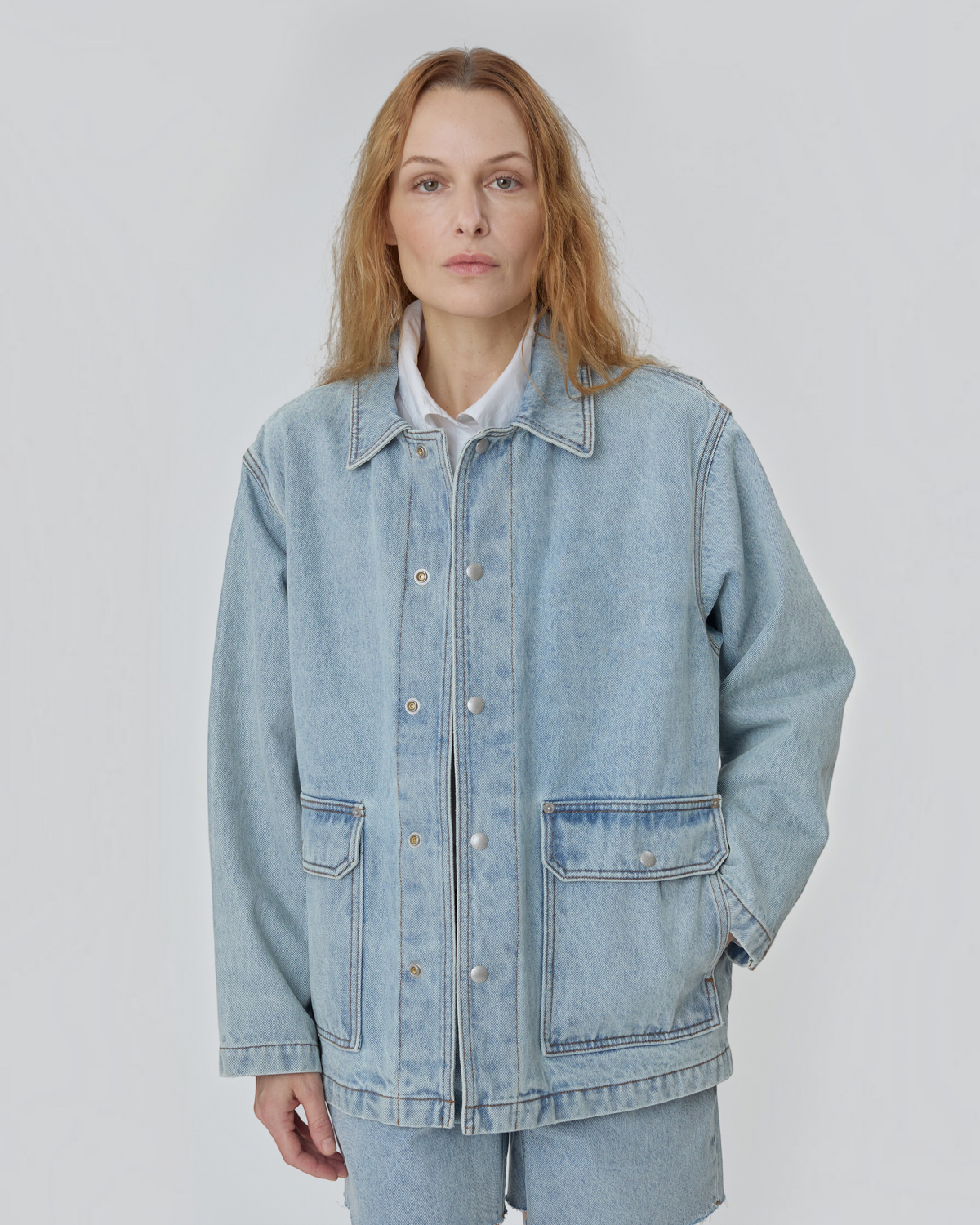 Barn Jacket in Vintage Blue
