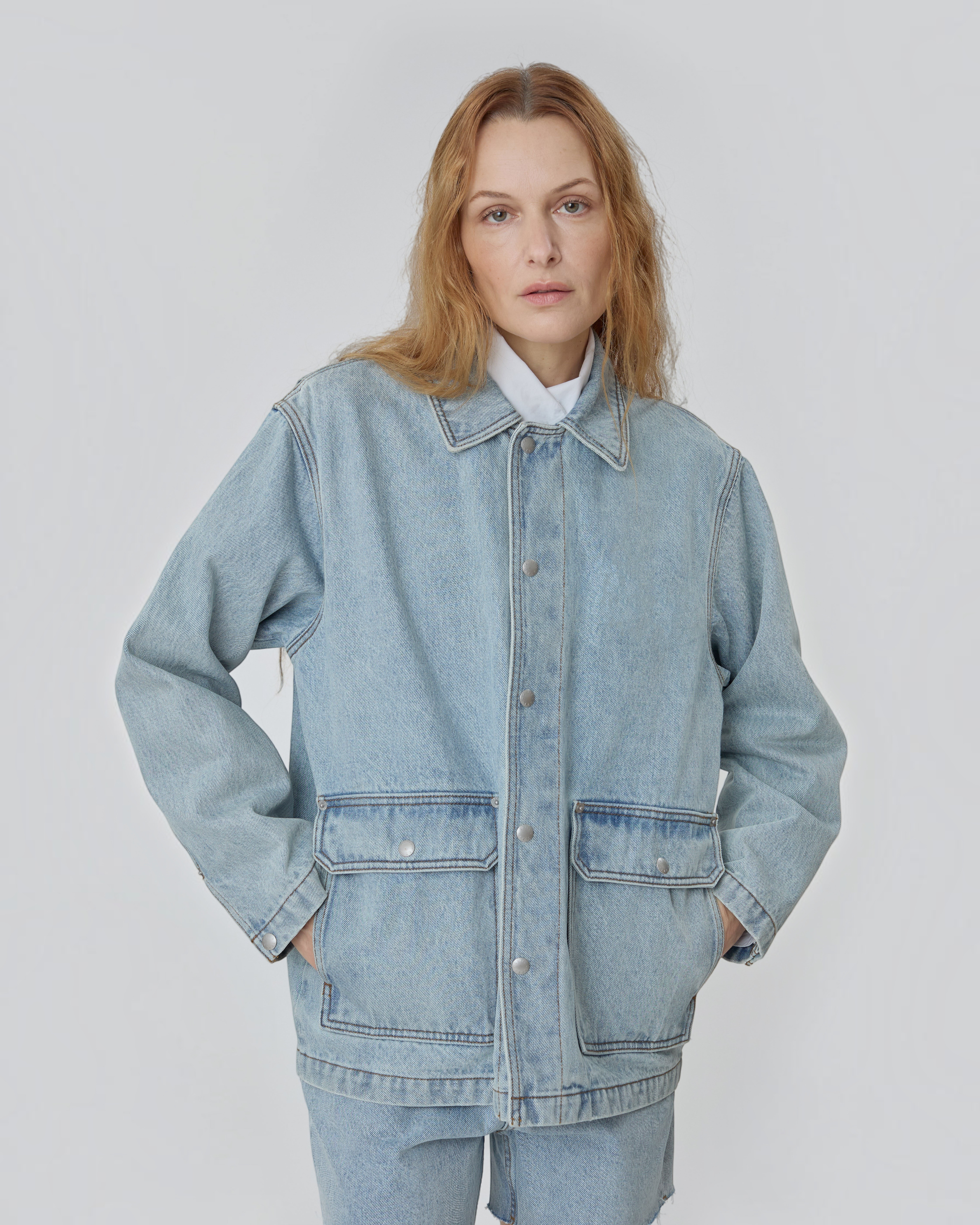 Barn Jacket in Vintage Blue