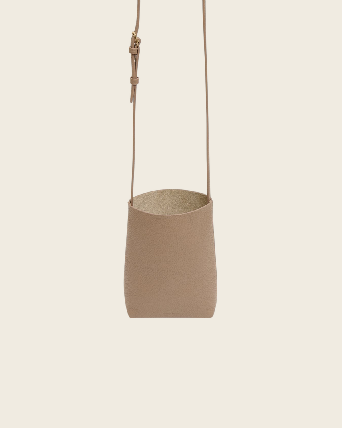Weldun Mansur Gavriel Everyday Cabas crossbody bag in anise pebbled leather with an adjustable shoulder strap
