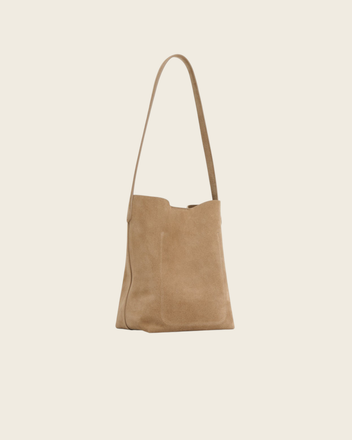 Weldun Mansur Gavriel Small Everyday Cabas tote bag in anise suede with elongated shoulder straps
