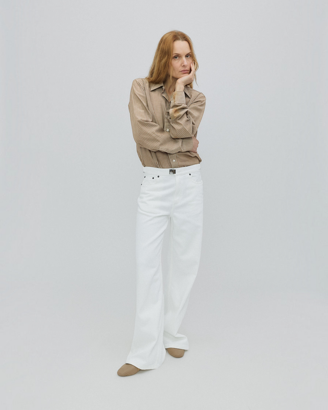 Buckle Jean in Milk