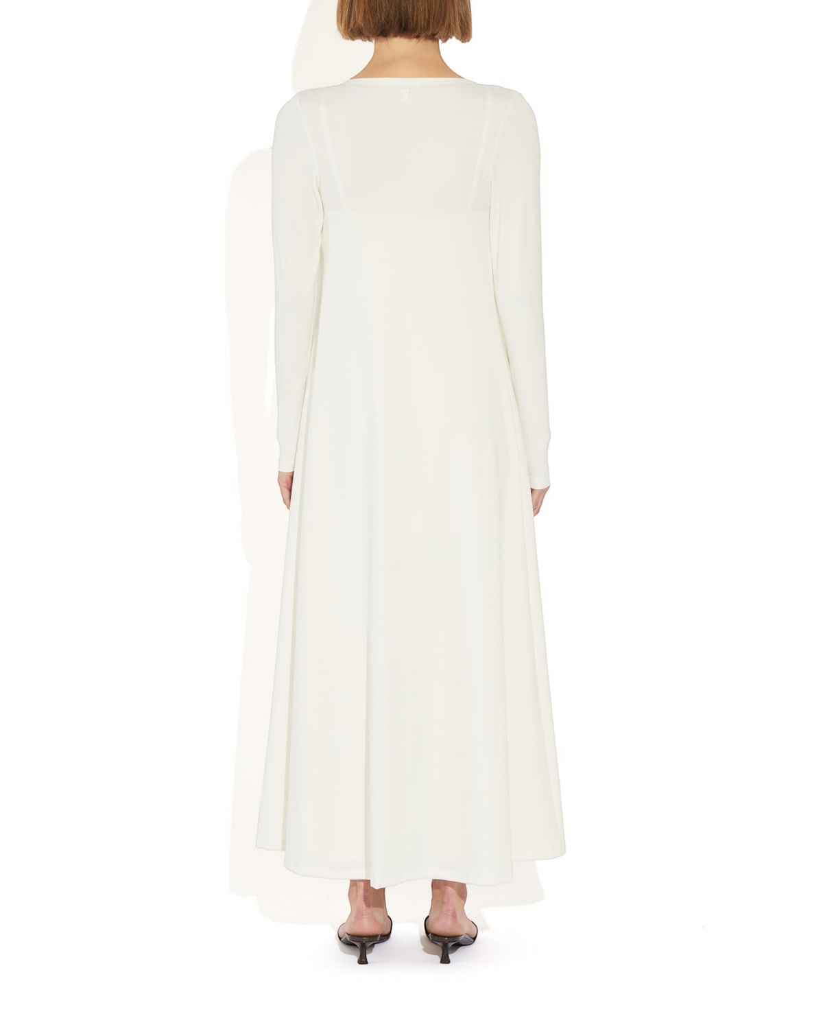 Weldun Julia Cardigan in white, a long fluid open-front layer made from soft breathable PYRATEX Power 3 fabric.