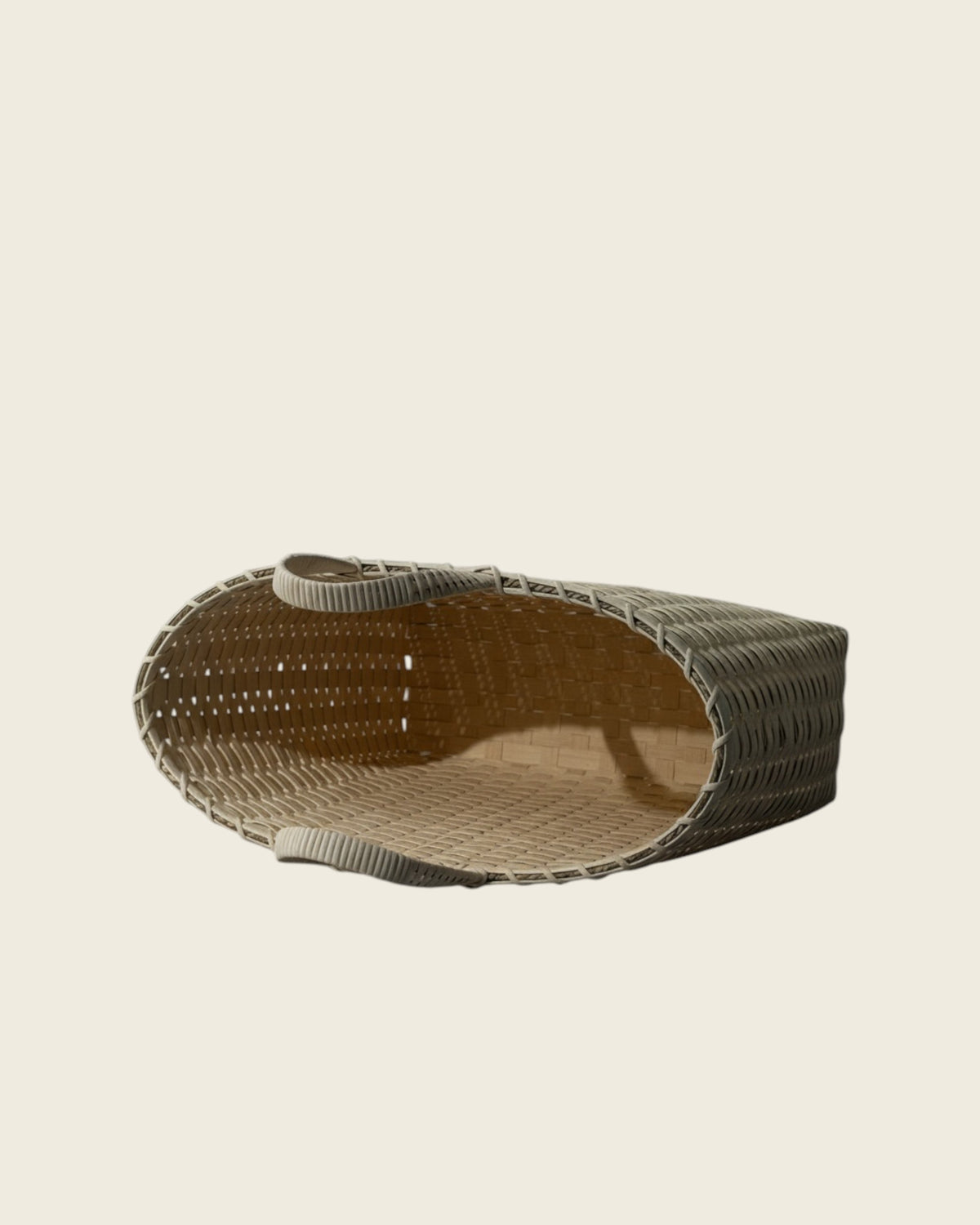 Weldun oversized rattan basket shopper with a woven texture and sturdy handles for everyday use.