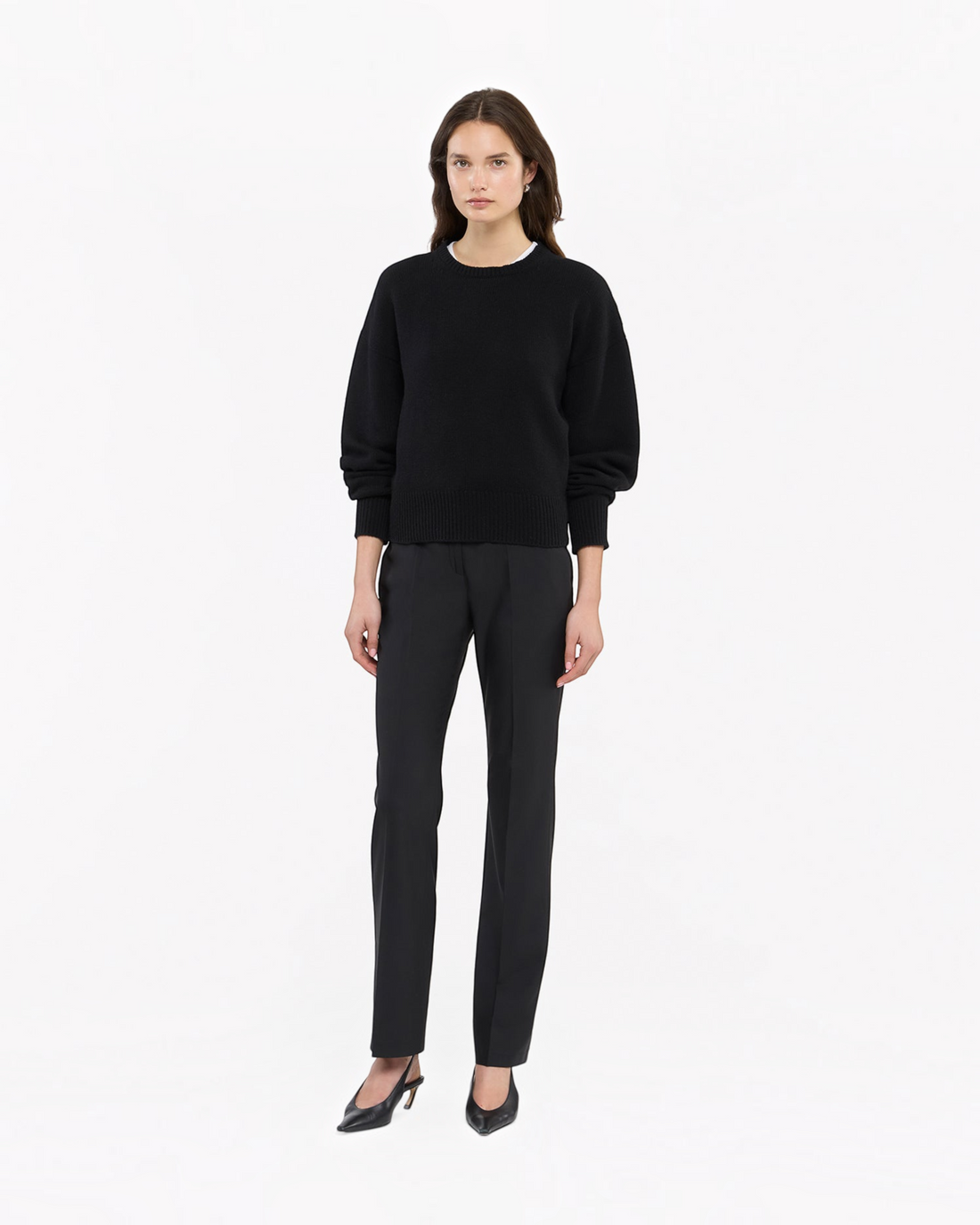 Cashmere Knit Sweatshirt