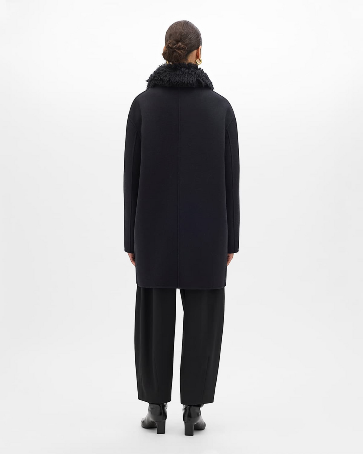 Fur Collar Balmacaan