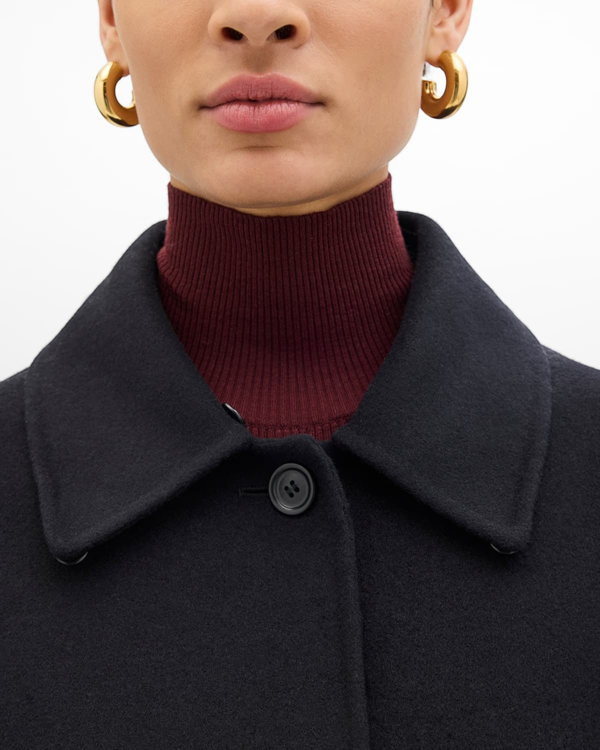 Fur Collar Balmacaan