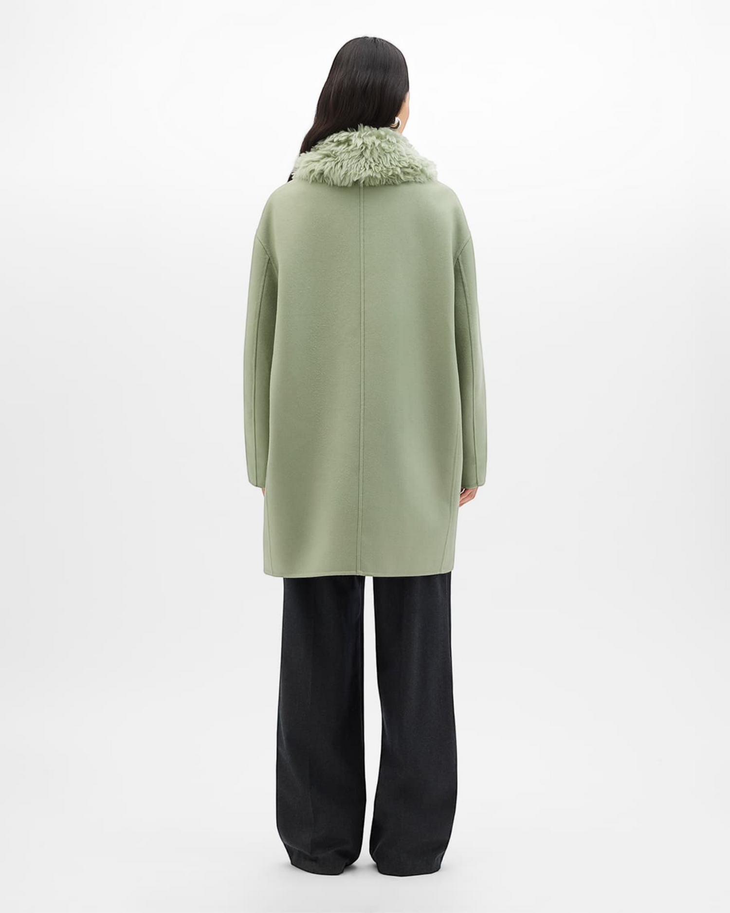 Fur Collar Balmacaan