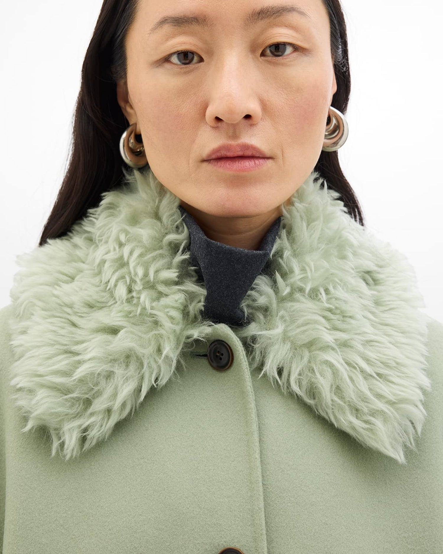 Fur Collar Balmacaan