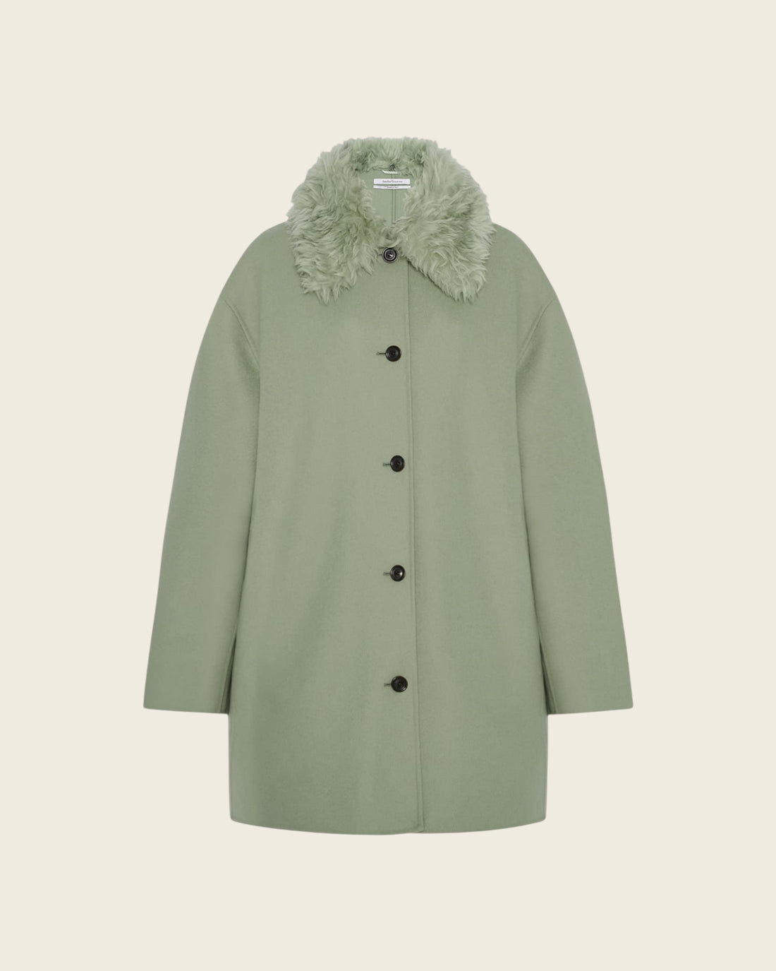 Fur Collar Balmacaan