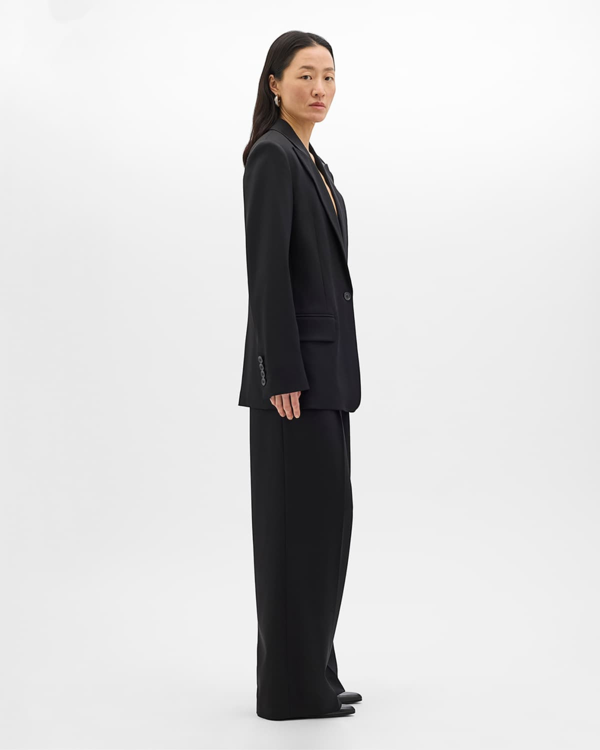 Single Button Relaxed Jacket