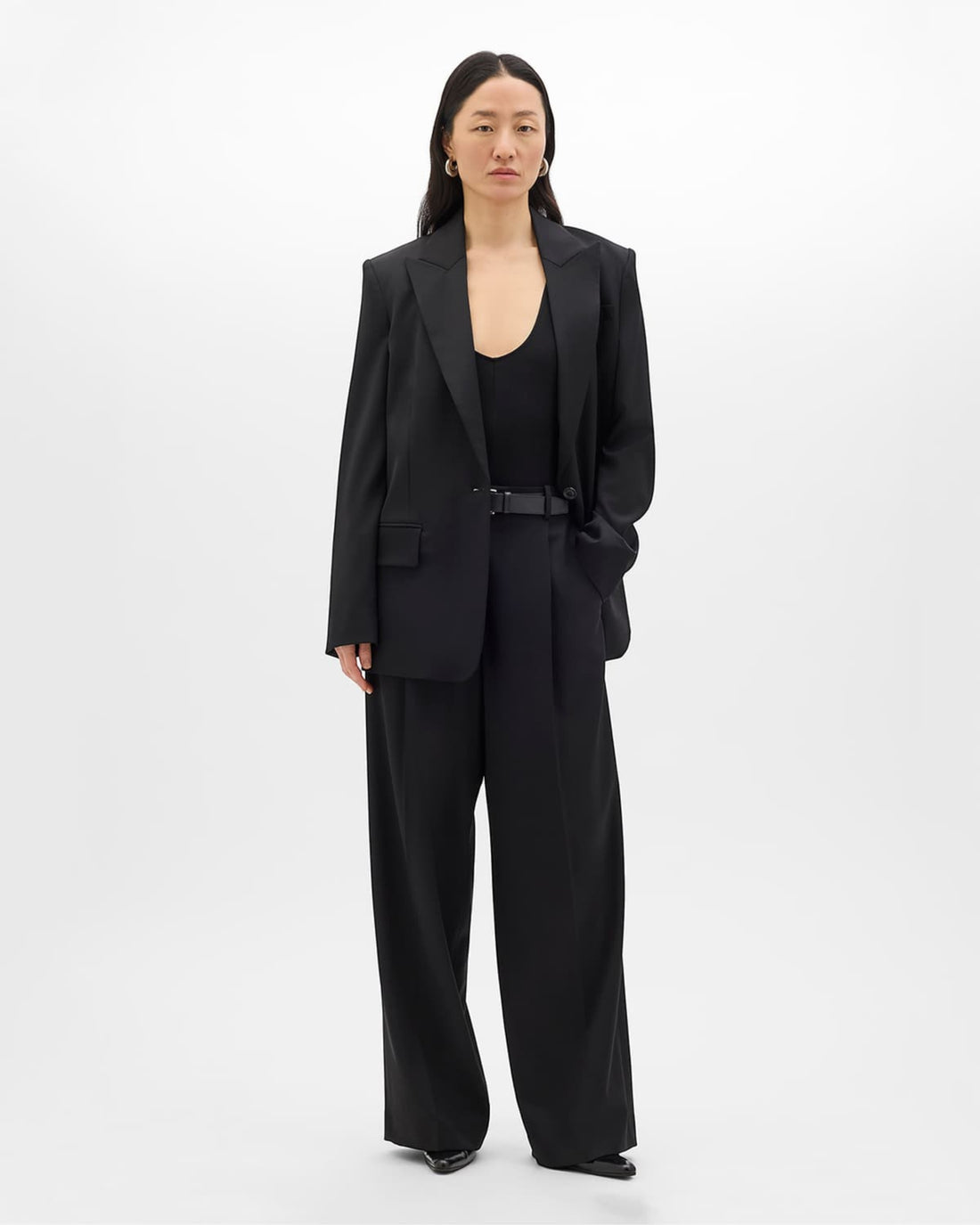 Single Button Relaxed Jacket