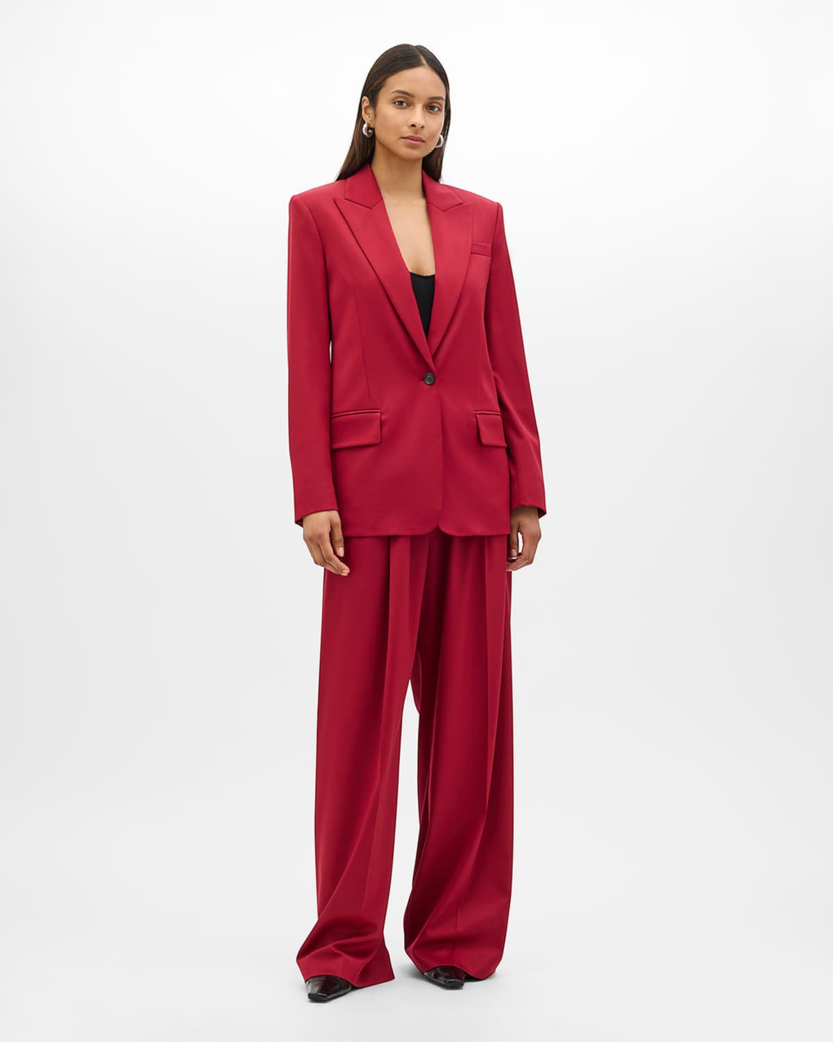 Single Button Relaxed Jacket