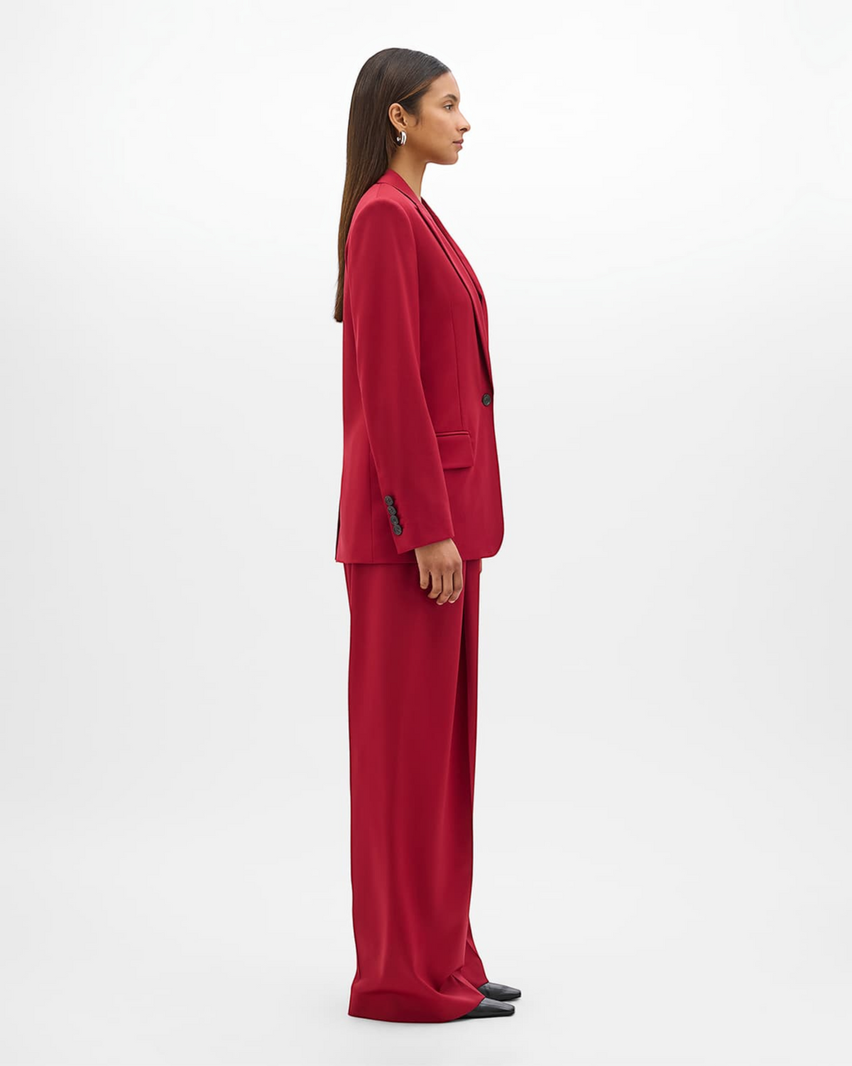 Single Button Relaxed Jacket
