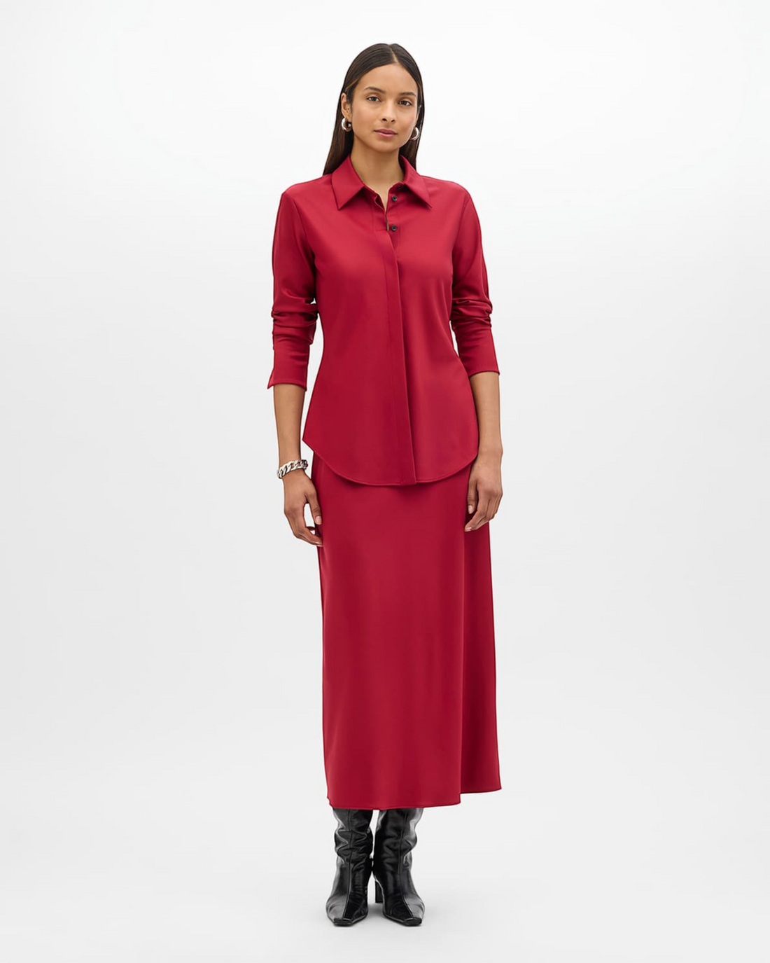Wool Bias Shirt