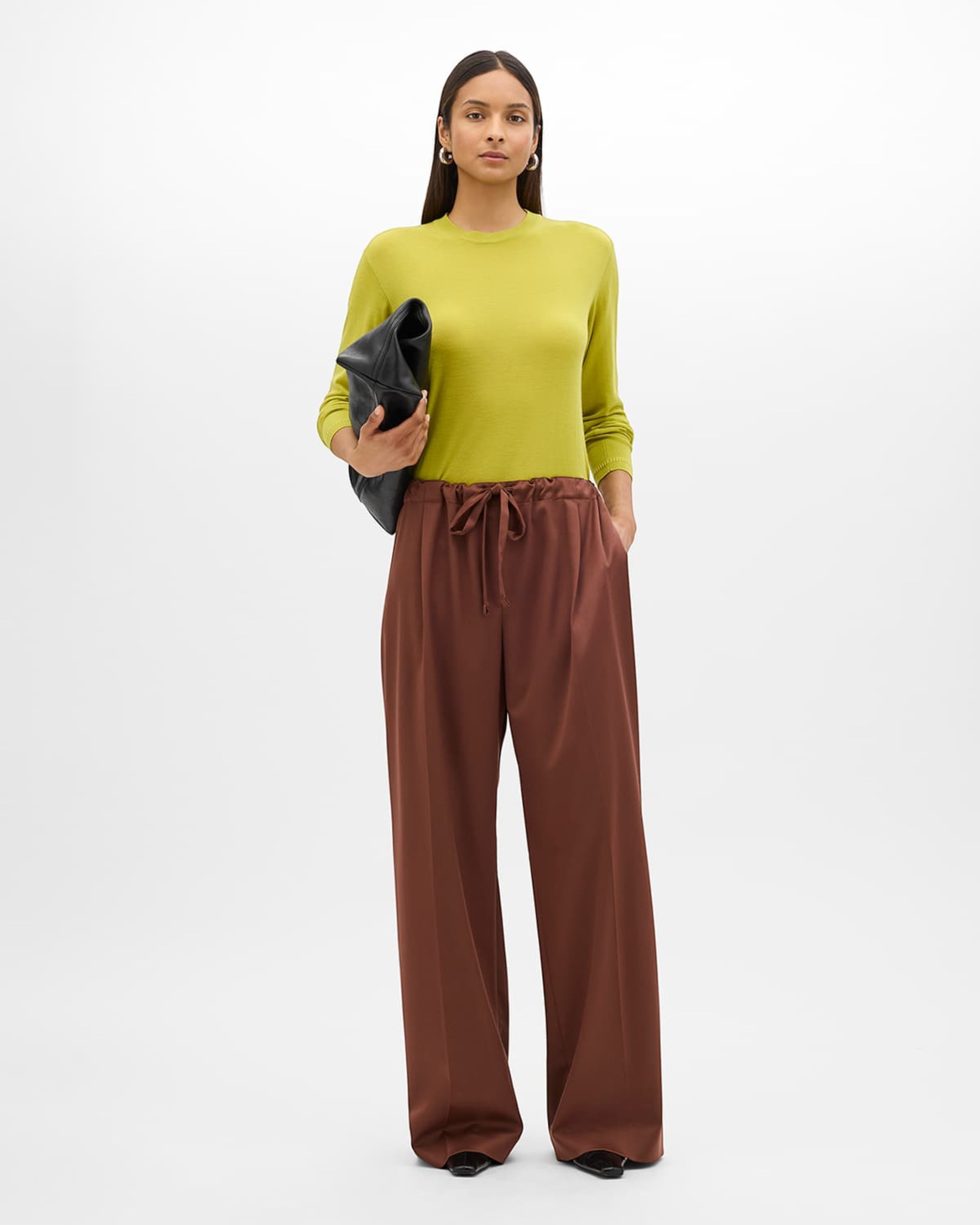 Wool Drawcord Pant