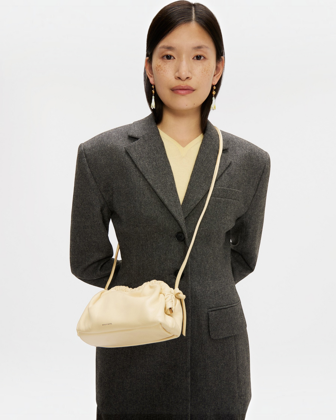 Mini Cloud Clutch - Black/Flamma