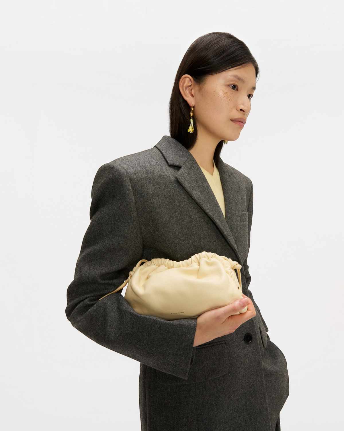 Mini Cloud Clutch - Black/Flamma