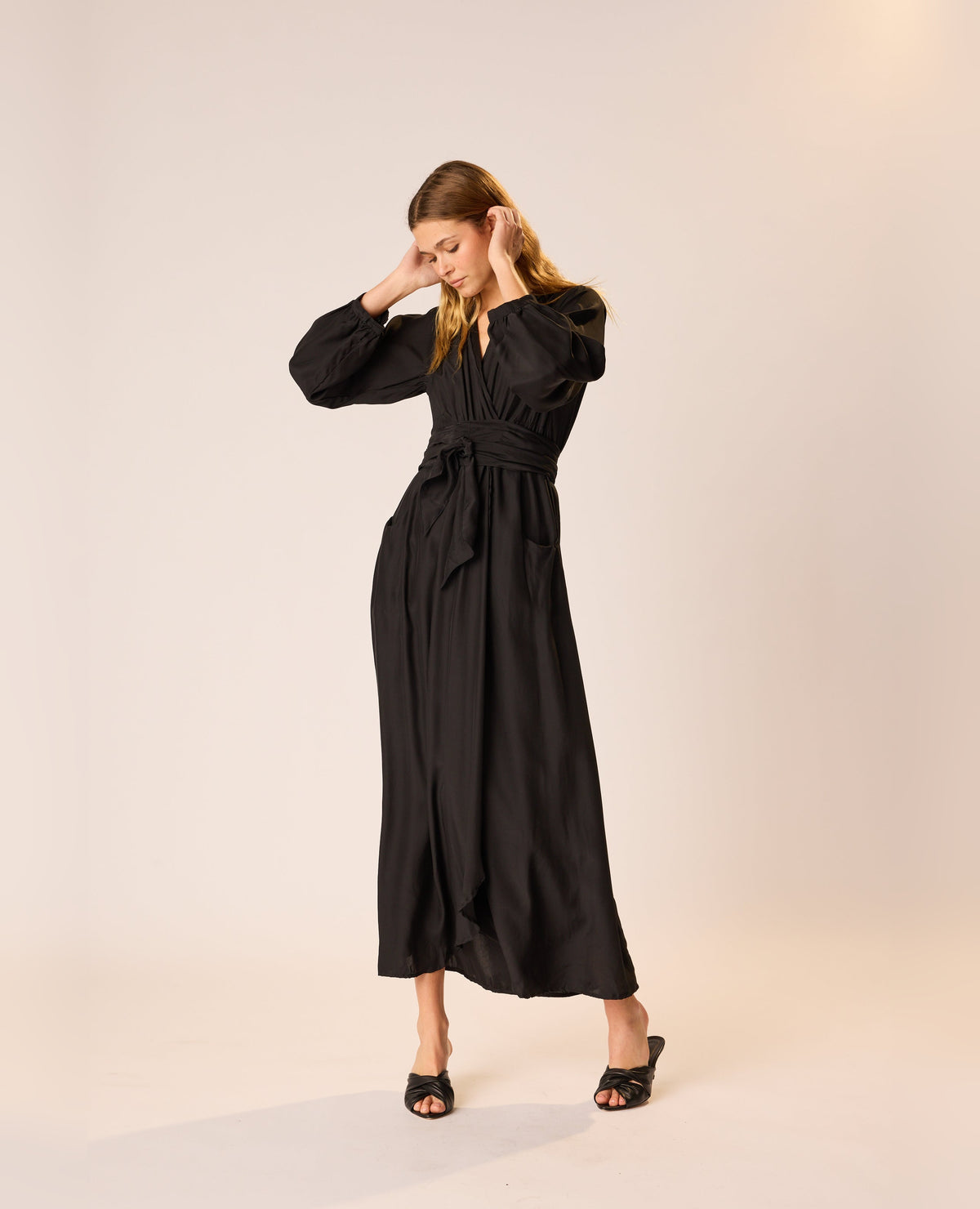 Nico Long Sleeve Maxi with Sash