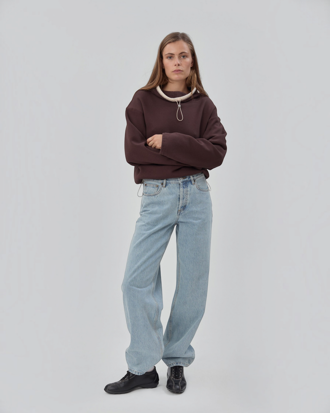 Rec Pullover in Chocolate Brown