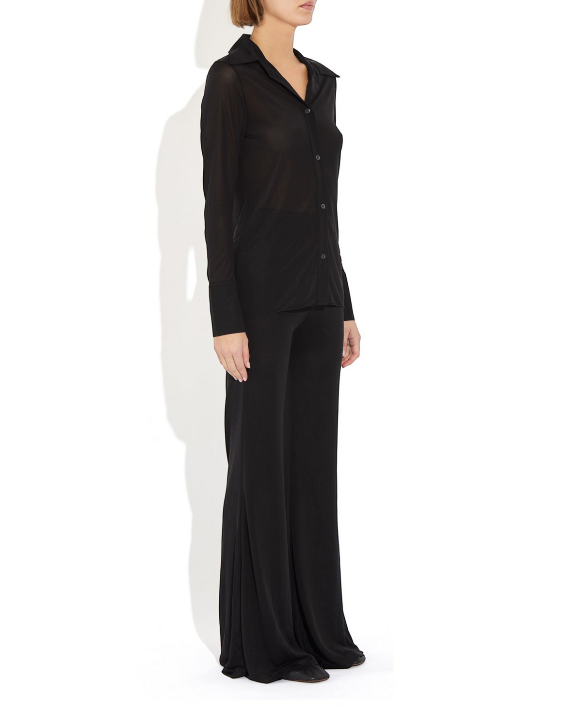 Semi-Sheer Serge Blouse