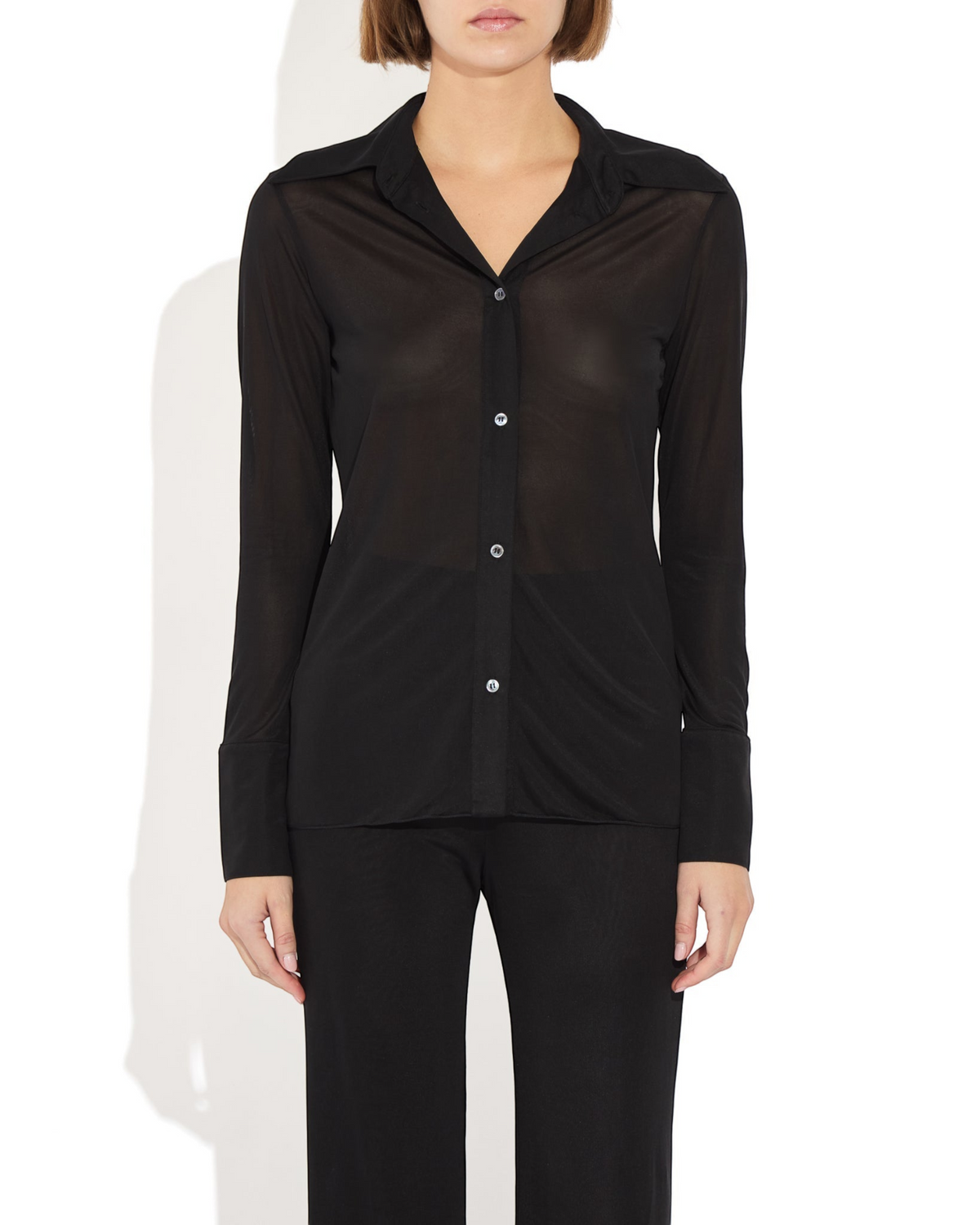 Semi-Sheer Serge Blouse