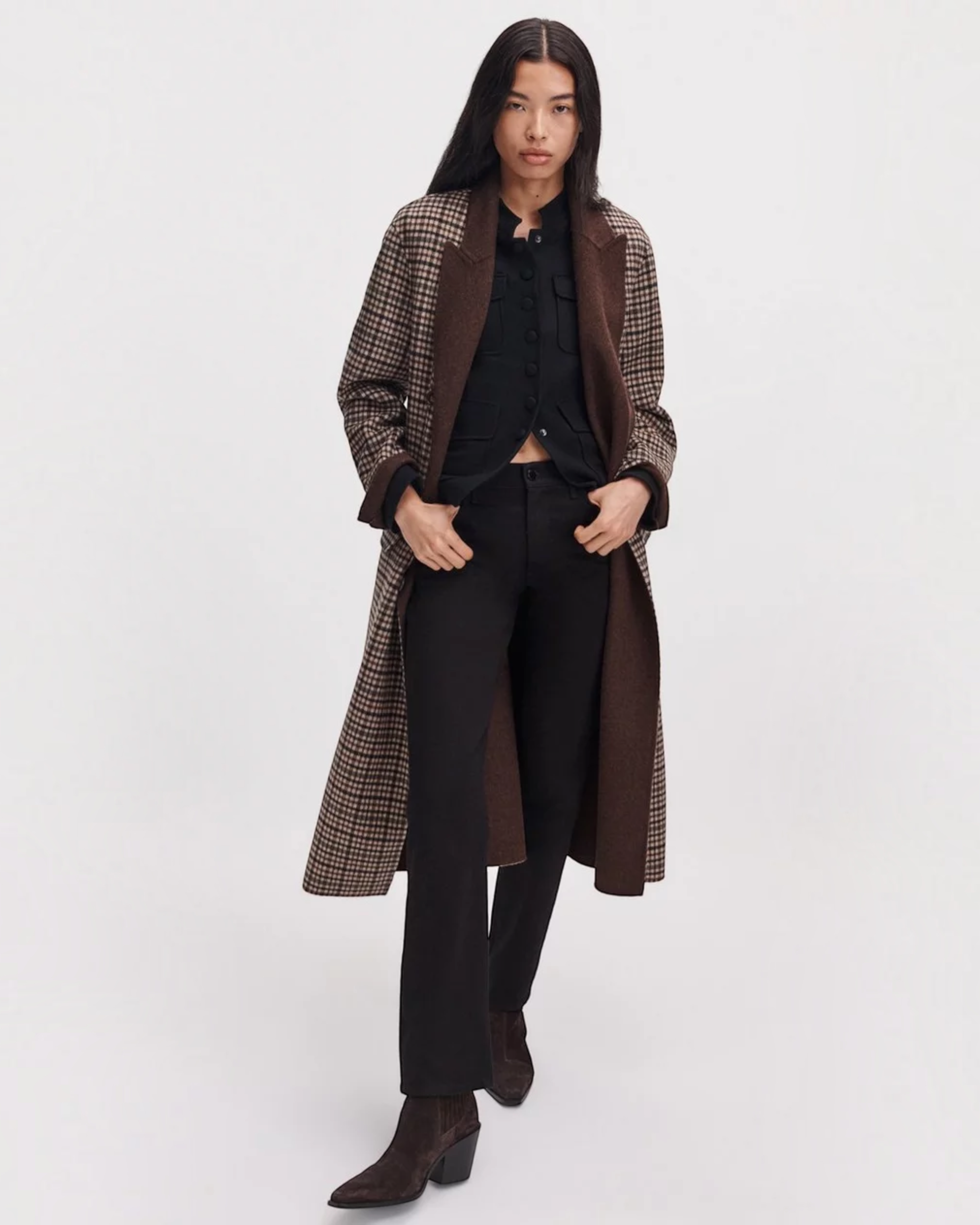Vasso Plaid Coat